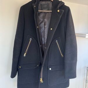 J. Crew Black Stadium Cloth Blazer